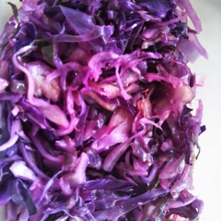 紫キャベツの簡単酢漬け